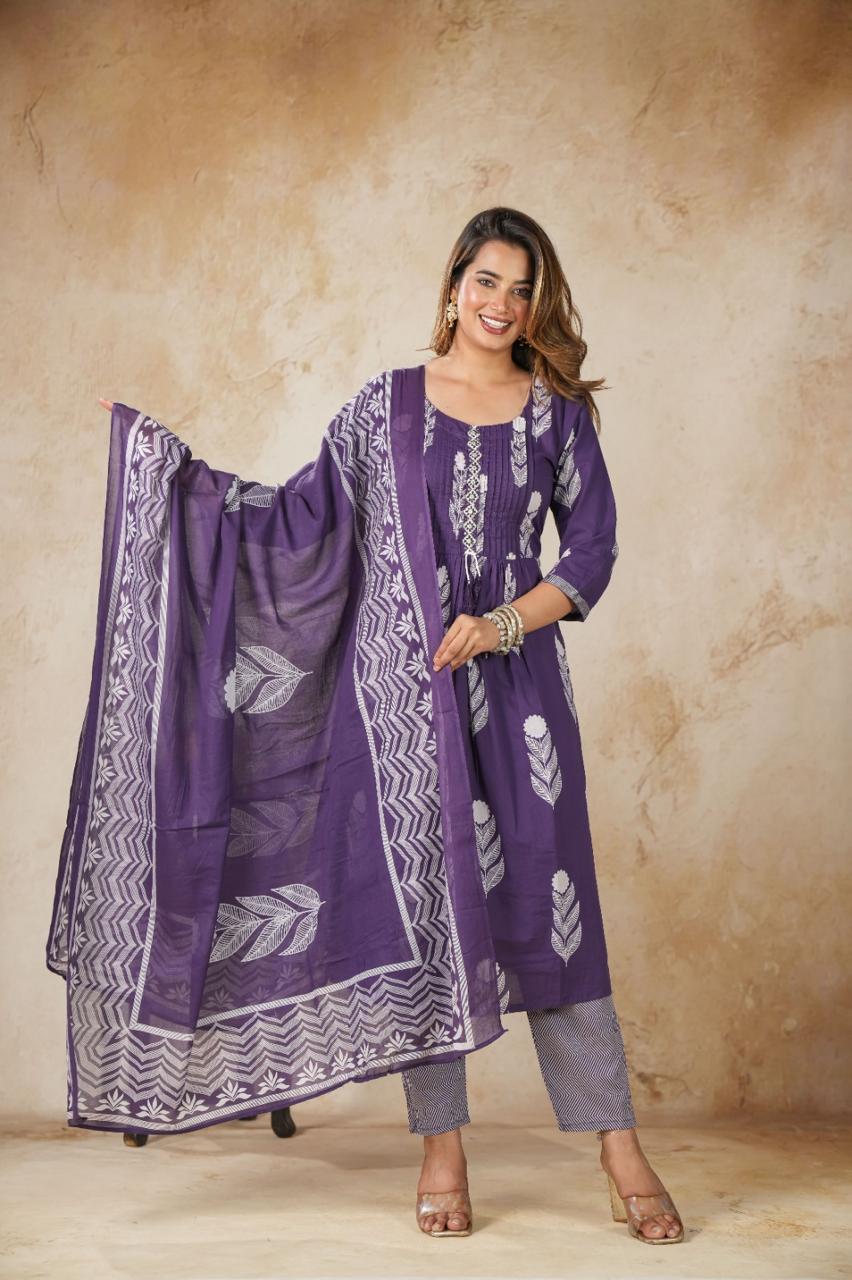 Jaipur Cotton Ladies 3-Piece Sets