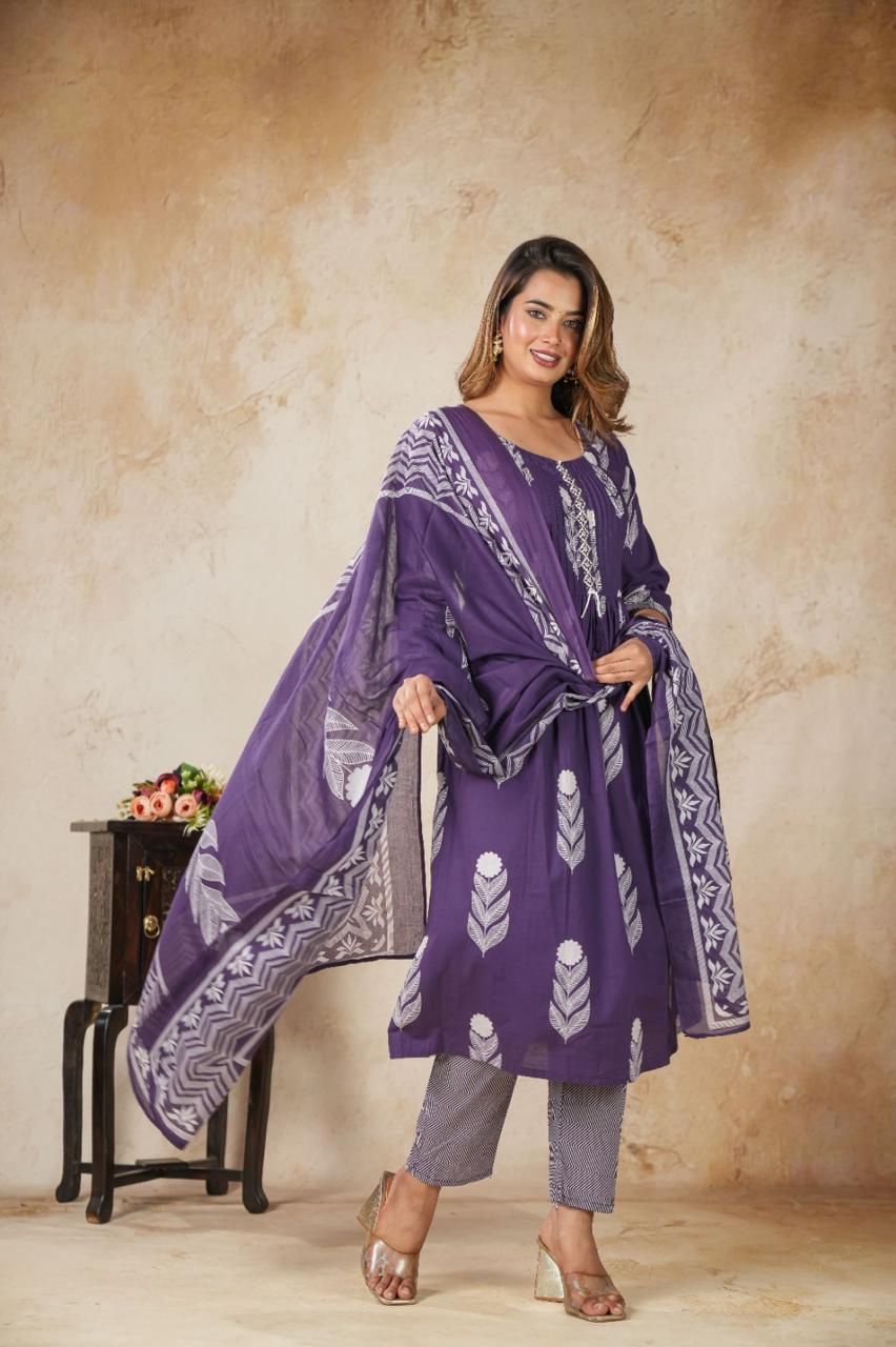 Jaipur Cotton Ladies 3-Piece Sets