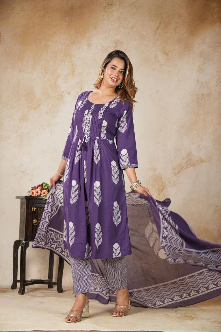 Jaipur Cotton Ladies 3-Piece Sets
