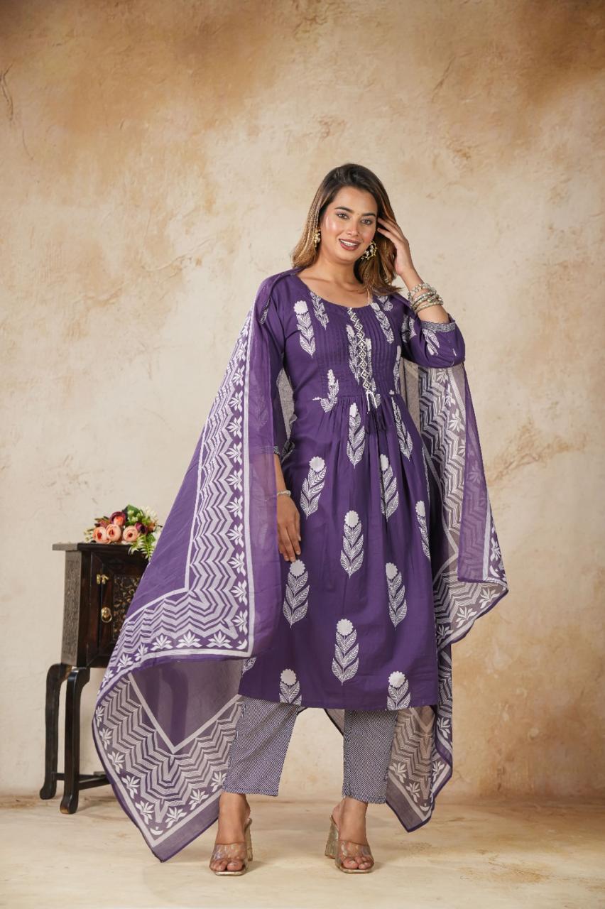 Jaipur Cotton Ladies 3-Piece Sets