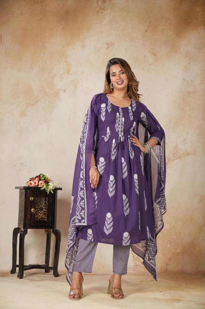 Jaipur Cotton Ladies 3-Piece Sets