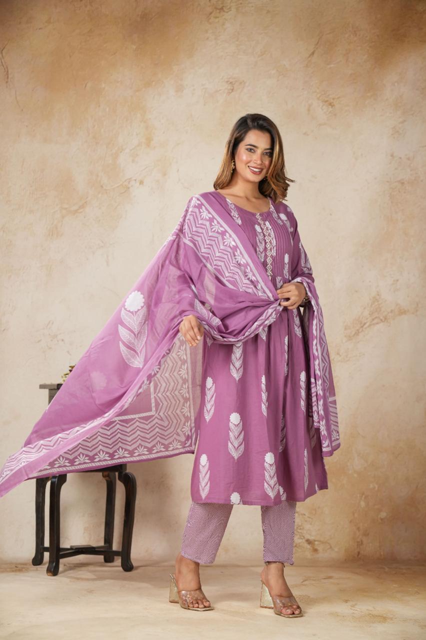 Jaipur Cotton Ladies 3-Piece Sets