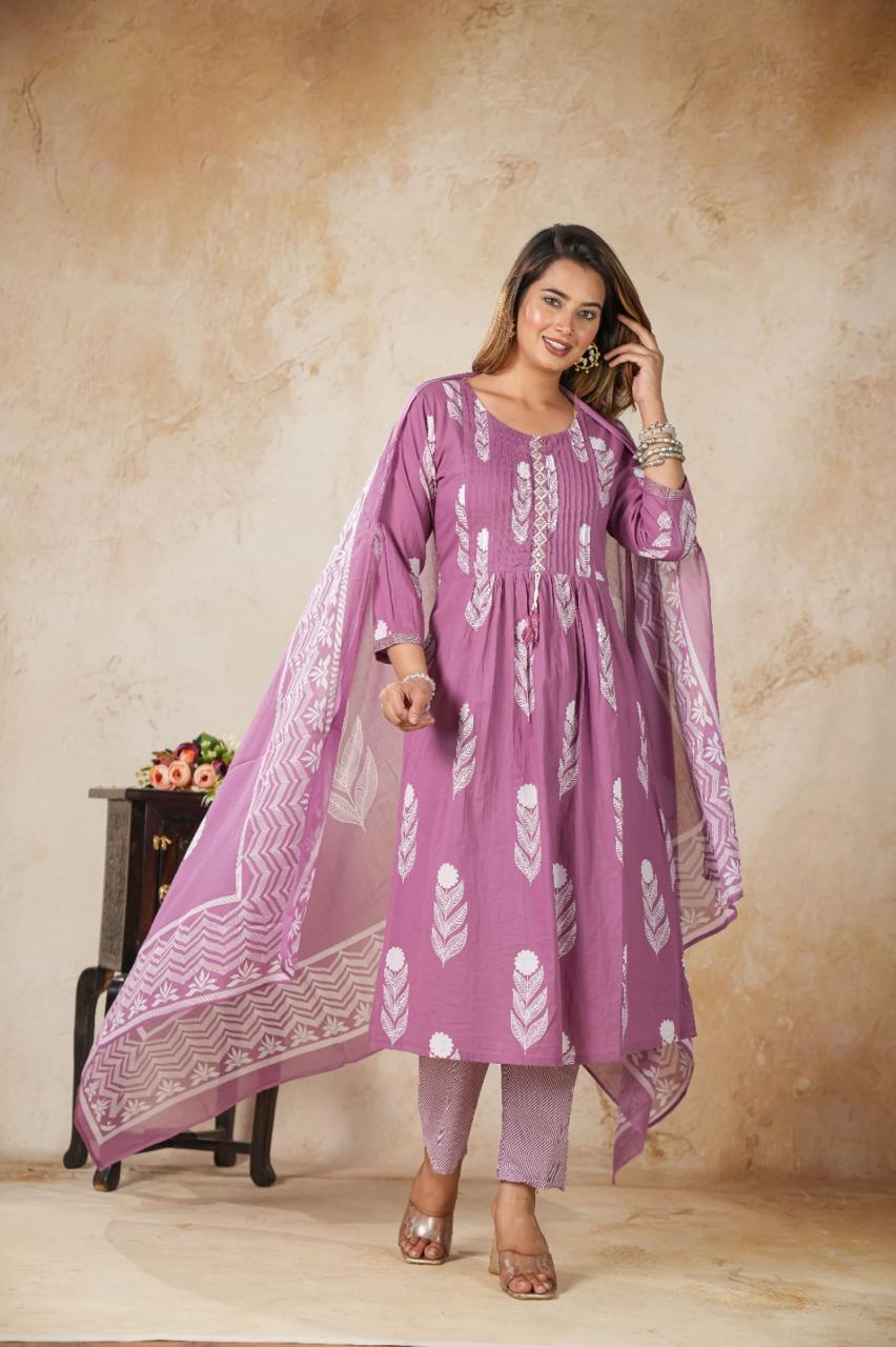 Jaipur Cotton Ladies 3-Piece Sets