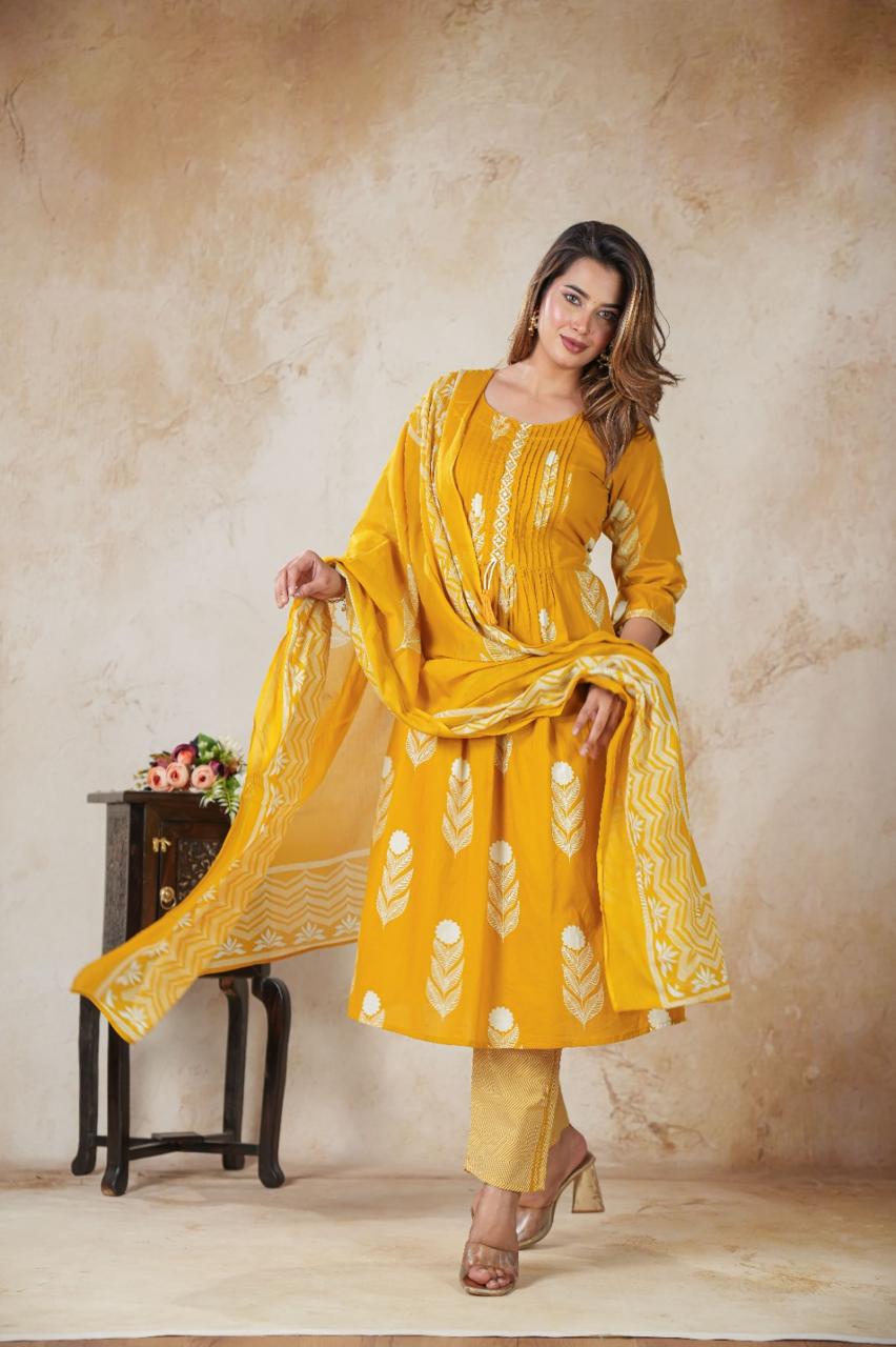 Jaipur Cotton Ladies 3-Piece Sets