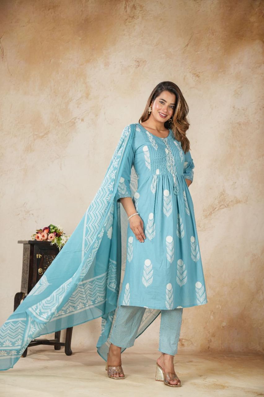 Jaipur Cotton Ladies 3-Piece Sets