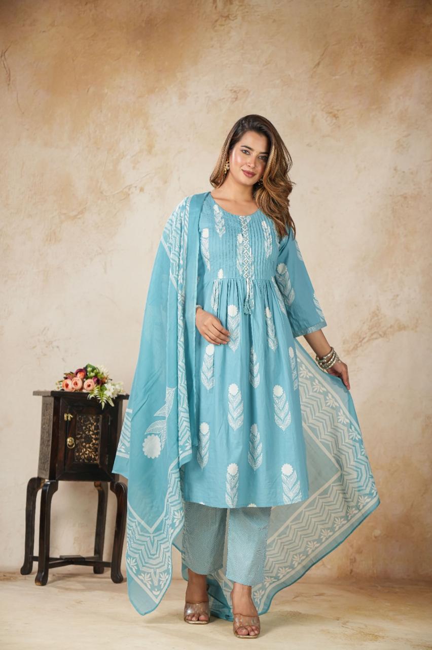 Jaipur Cotton Ladies 3-Piece Sets